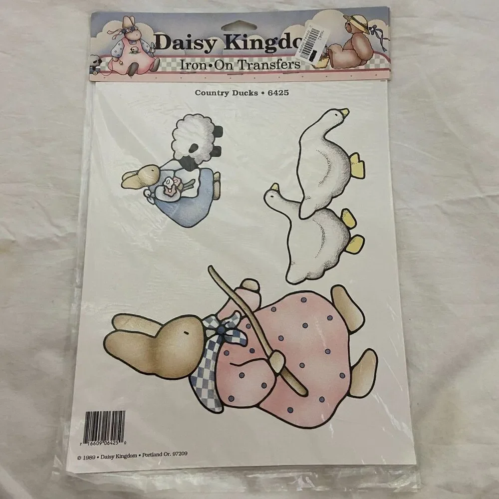 #7153 Country Ducks Daisy Kingdom Vintage Iron on Transfers